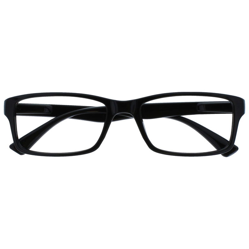 The Reading Glasses Company Black Readers Designer Style Mens Womens UVR092BK +1.00 +1.00 Magnification (Pack of 1) - BeesActive Australia