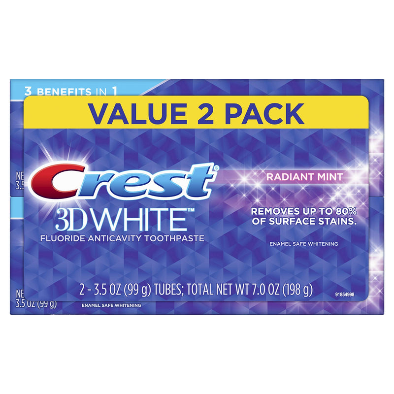 Crest 3D White Radiant Mint Whitening Toothpaste, 3.5 oz 99.2 g (Pack of 1) - BeesActive Australia