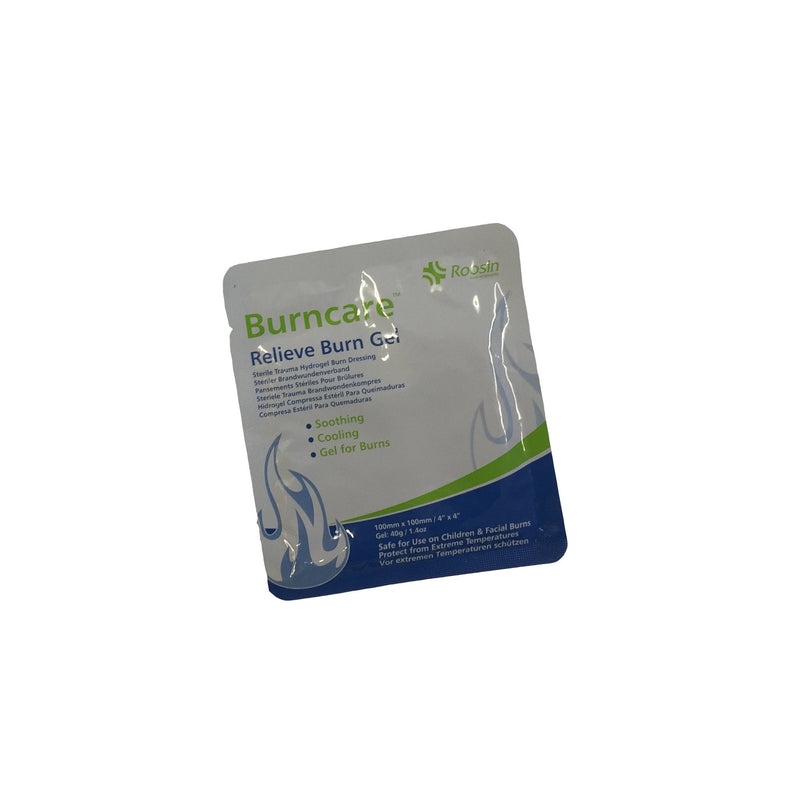 Burncare EMERGENCY FIRST AID BURN CARE SCALD SOOTHING STERILE HYDROGEL DRESSINGS 10CM X 10CM (100MM X 100MM) One Size - BeesActive Australia