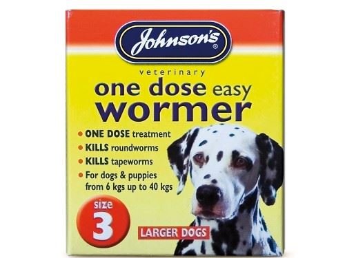 Johnson s Vet - Easy Dose Wormer Size 3 Large Dog 4 Tabs
