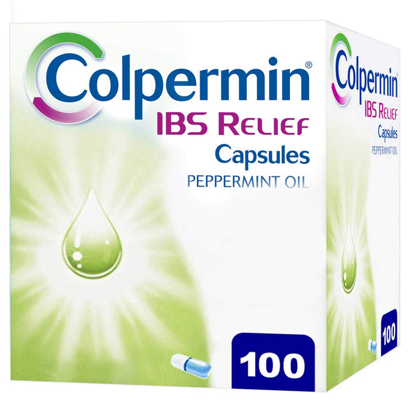 Colpermin IBS Relief - Peppermint Oil Capsules for Irritable Bowel Syndrome – Colpermin Capsules - 100 Pack - BeesActive Australia