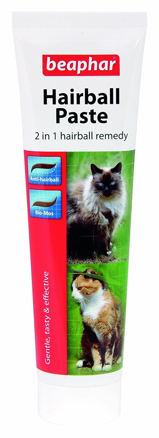 Beaphar Hairball Paste 2-in-1 for Cats, 100 g, Pack of 6