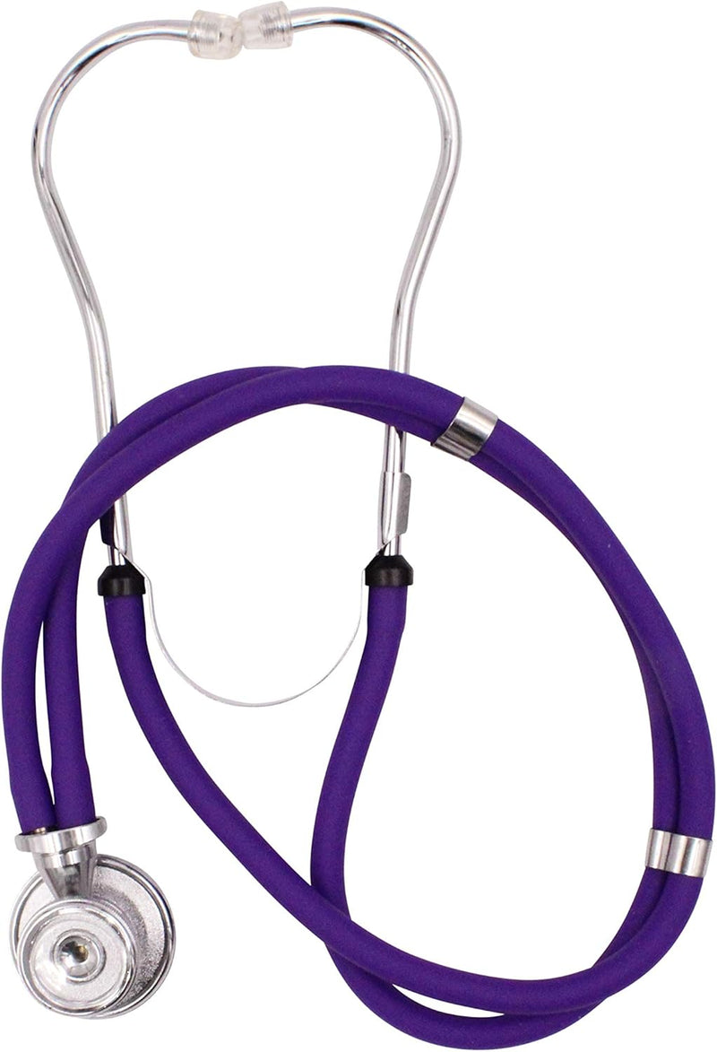 Purple neonate Medical Stethoscope 52cm Tube Lightweight Headset with Firm Ear Pieces Dual neonate Head, Diaphragm and Bell - BeesActive Australia