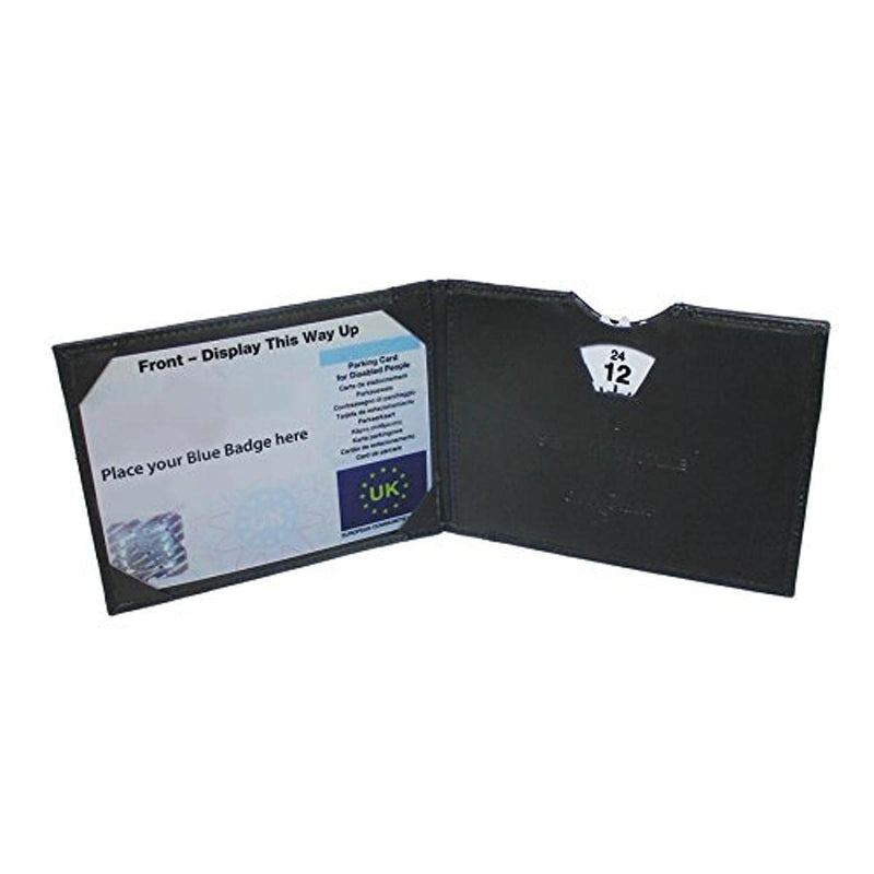 NRS Healthcare Blue Badge Leather Wallet/Disabled Parking Permit Holder with Clock (Eligible for VAT relief in the UK) - BeesActive Australia