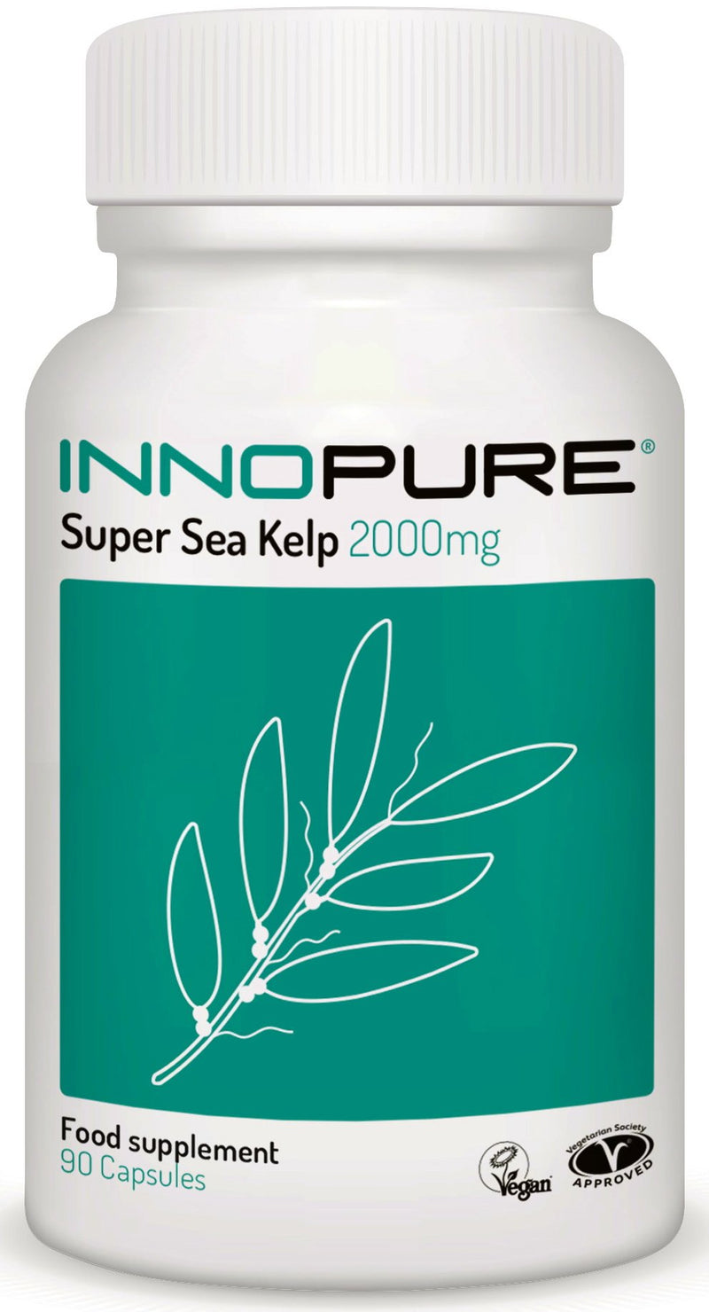 INNOPURE Sea Kelp Double Strength 2000mg - Vegan, Vegetarian Society Approved - 3 Month Supply - BeesActive Australia