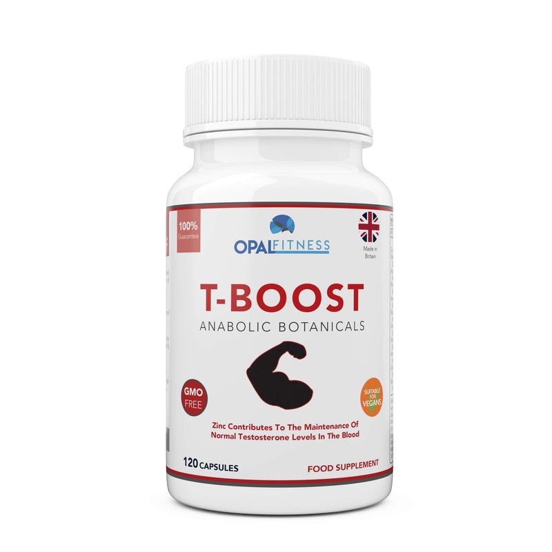 Testosterone And Libido Booster For Men By Opal Fitness - Anabolic Male Enhancing Vegan Capsules With Maca Root, Ginkgo Biloba, Korean Ginseng - Reduce Stress & Cortisol - Produced In The UK - 120 Capsules - BeesActive Australia