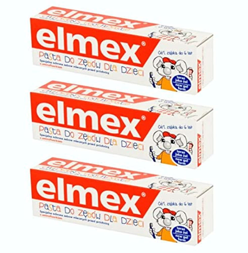 Elmex Children's Toothpaste, 50 ml (Pack of 3) - BeesActive Australia