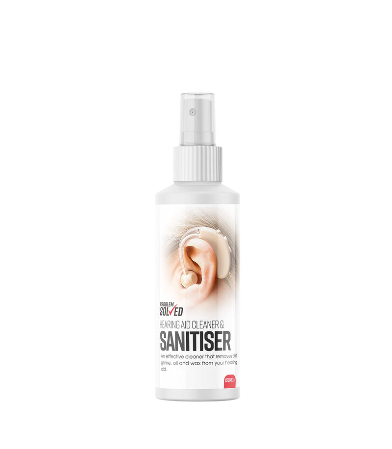 Problem Solved Hearing Aid Cleaner and Sanitiser | Removes Dirt, Oil and Wax - 150ml - BeesActive Australia