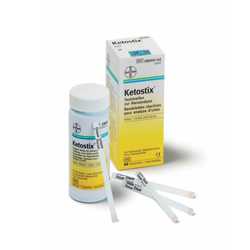 Bayer Ketostix® Keto Test Strips Urine Test Strips, Urine Sugar, ketosis, 50 Pieces - BeesActive Australia