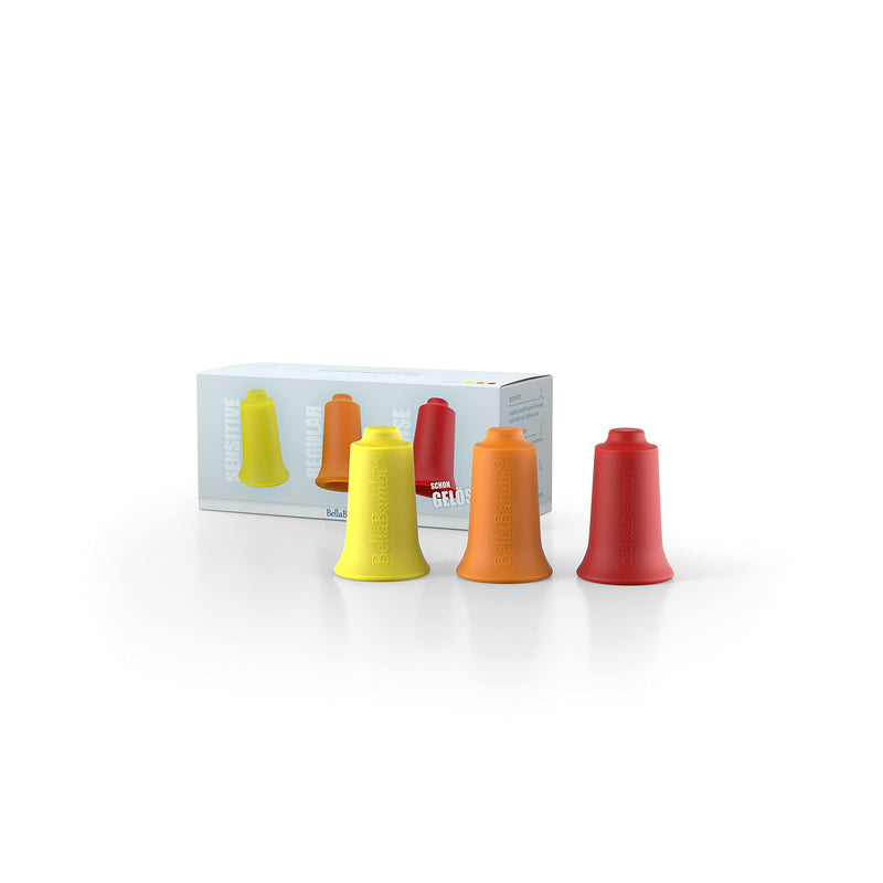 BellaBambi mini Cupping-Set TRIO: SENSITIVE (Yellow) + REGULAR (Orange) + INTENSE (Red) 20 mm - BeesActive Australia