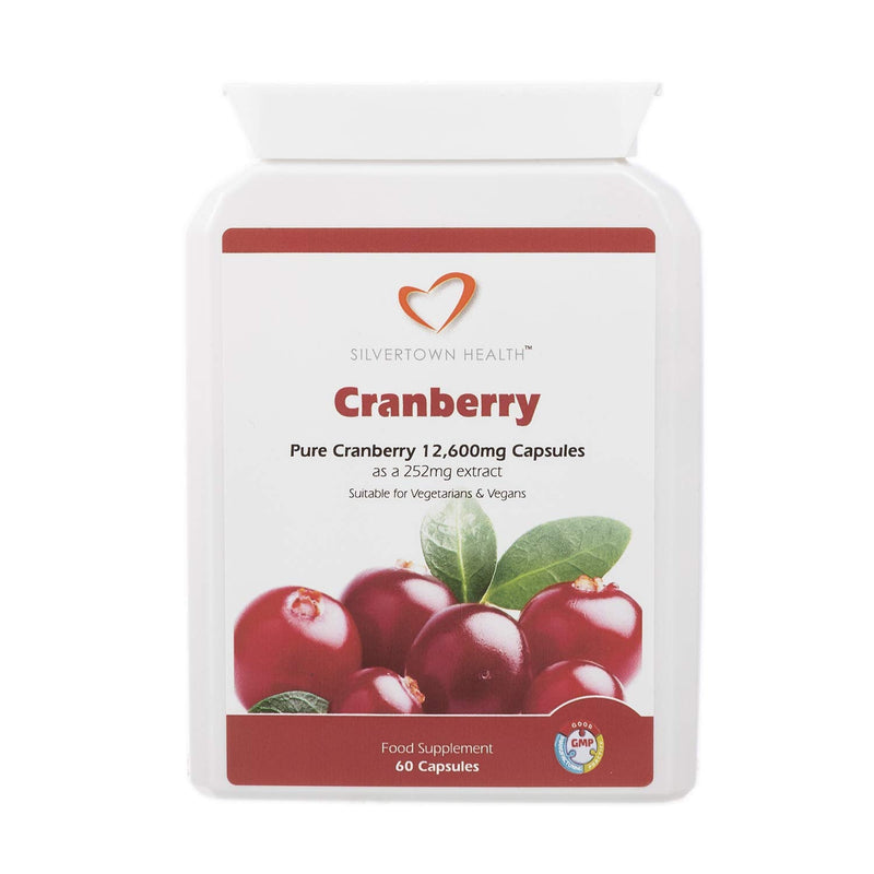 Cranberry Capsules - 12600mg - High Strength, Premium Cranberry Fruit Extract Equivalent to 12,600mg of Whole Cranberry Fruit Per Capsule - 60 Capsules - BeesActive Australia