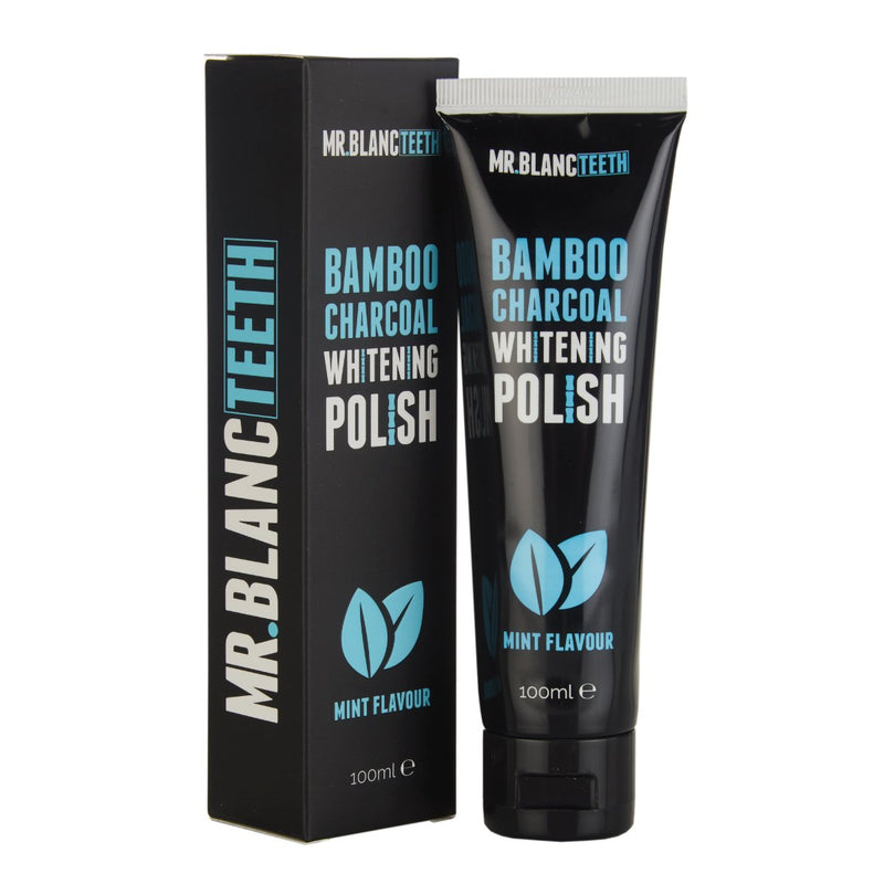 Mr Blanc Teeth Bamboo Charcoal Polish - Natural Teeth Whitening Polish - BeesActive Australia