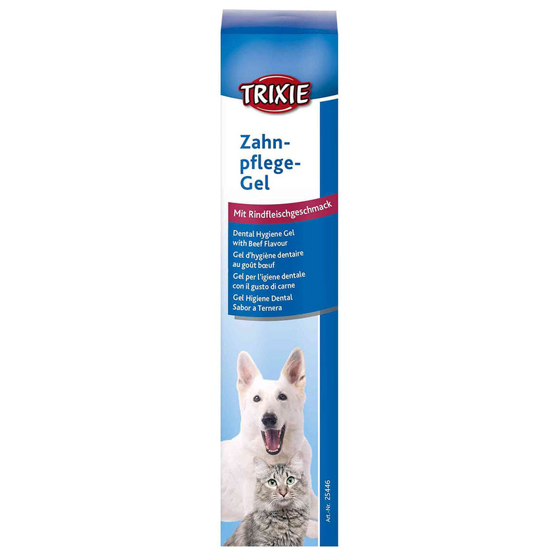 TRIXIE Dental Hygiene Gel With Beef Flavour, Dog/Cat
