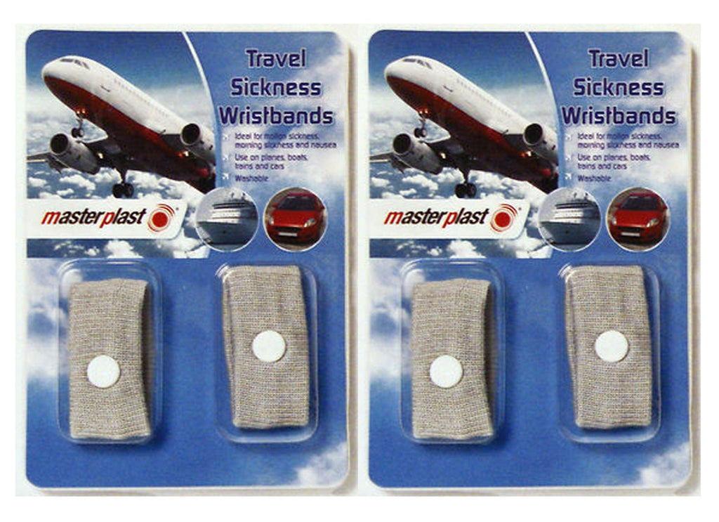 2 Packs Anti Nausea Morning Sickness Motion Travel Sick Wrist Bands . Car Sea / Boats Planes - BeesActive Australia