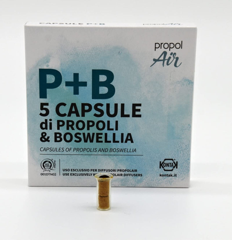 Propolis & Boswellia Capsules for PropolAir Propolis Diffusers with or Without Ioniser or Fan. Reduces Harmful Airborne microbes by up to 71% - BeesActive Australia