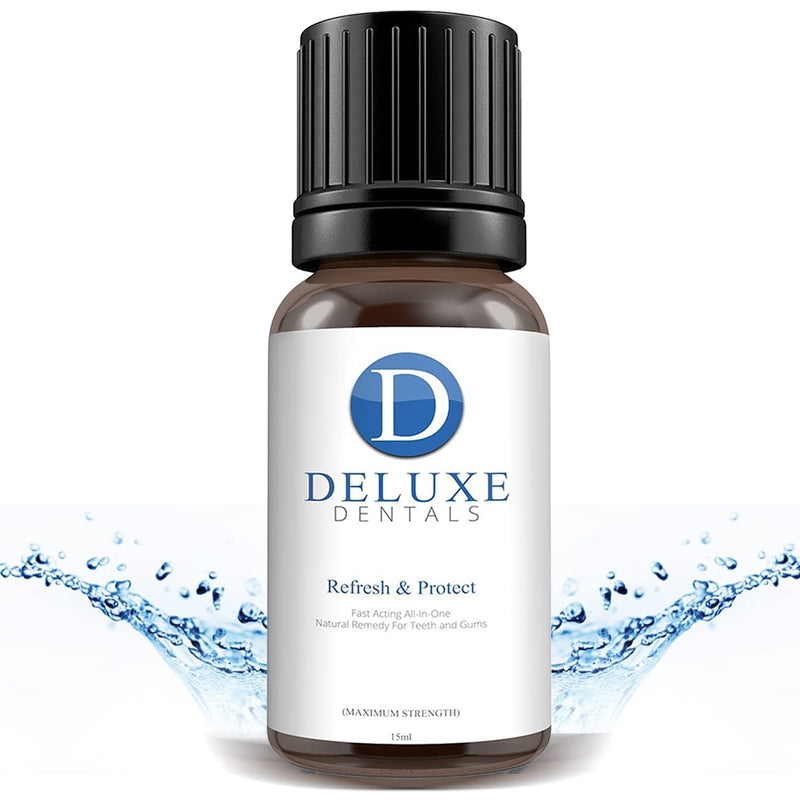 Deluxe Dentals Fast Acting Pure Botanical Oils Remedy for Teeth and Gums, Gum Disease Treatment for Adults, Toothache Treatment Clove Oil for Toothache, 15 ml (Pack of 1) - BeesActive Australia