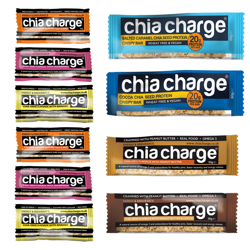 CHIA CHARGE Energy & Vegan Protein Bars - Healthy Snack Bar - Best Vegetarian Energy Bars - Healthy Snack Bar - Yorkshire Bakery- 10 of The Best Energy Bars & Protein Bars - BeesActive Australia