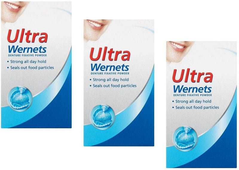 Ultra Wernets Denture Fixative Powder - 40 g (3 Packs) by Ultra Wernets - BeesActive Australia