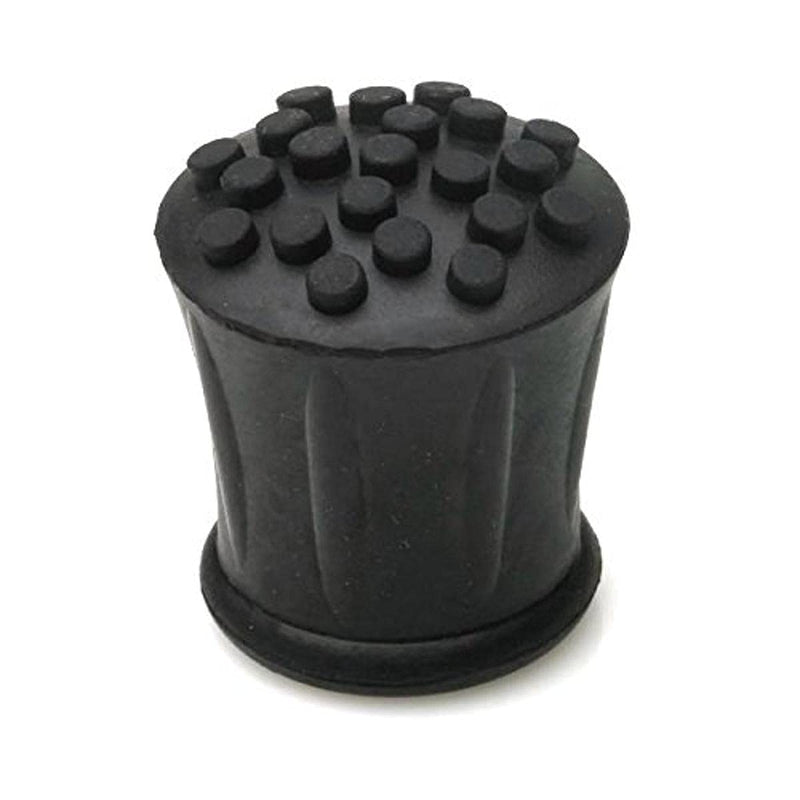 Merriway BH05580 (4 Pcs) Heavy Duty Rubber Walking Stick Ferrule Protectors Cane Tips, 12mm (1/2 inch) Black - Pack of 4 Pieces - BeesActive Australia