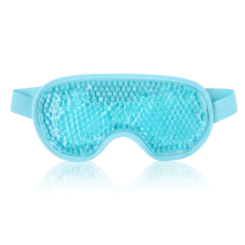 County Aqua Peas Cooling Gel Eye Mask - Cool/Warm Therapy - Perfect for Insomnia, Puffy Eyes & Dark Circles (Turqoise) - BeesActive Australia