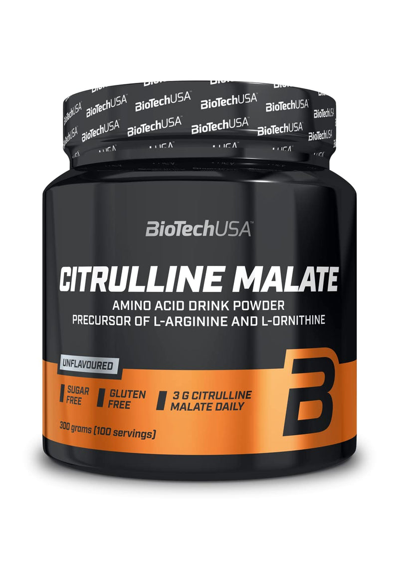 BioTechUSA Citrulline Malate Powder with L-citrulline-Malate Formula, 300 g, Unflavoured - BeesActive Australia