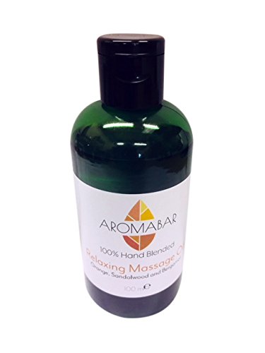 Relaxing Massage Oil 100ml with Sweet Orange, Sandalwood & Bergamot in Grapeseed 100% Pure & Natural for Men or Women 100 ml (Pack of 1) - BeesActive Australia