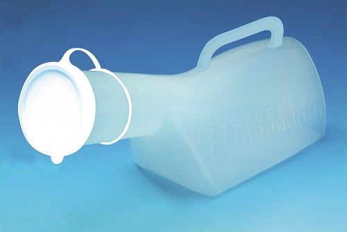 Urinal Bottle with Lid - Male, Female or Unisex Urine Bottles - Incontinence aid - Male with Handle - BeesActive Australia