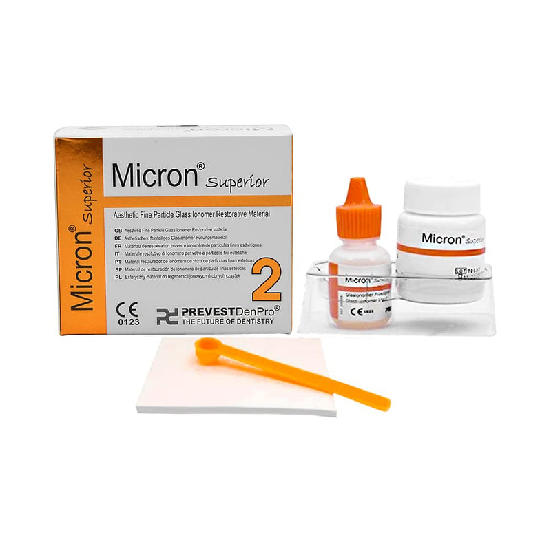 Micron Superior Radiopaque Glass Ionomer Dental Cement A2 Natural Shade for permanent dental restorations - BeesActive Australia