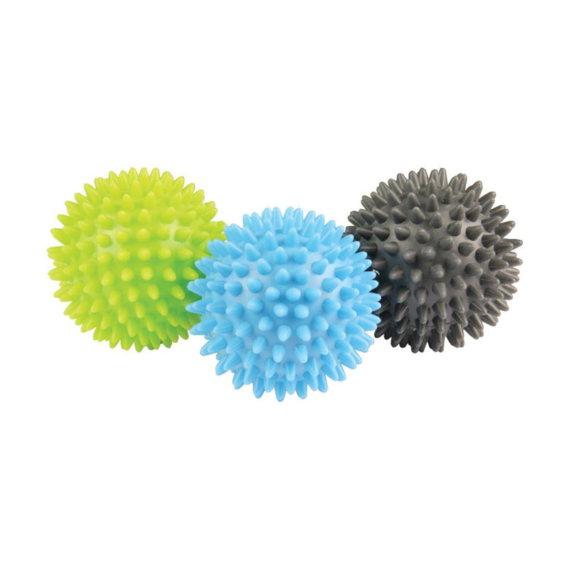 Fitness Mad Spikey Massage Ball, Ideal for Trigger Point Therapy, Deep Tissue & Myofascial Release, Relaxes Tight Muscles & Stress, 3 Hardness Levels - BeesActive Australia