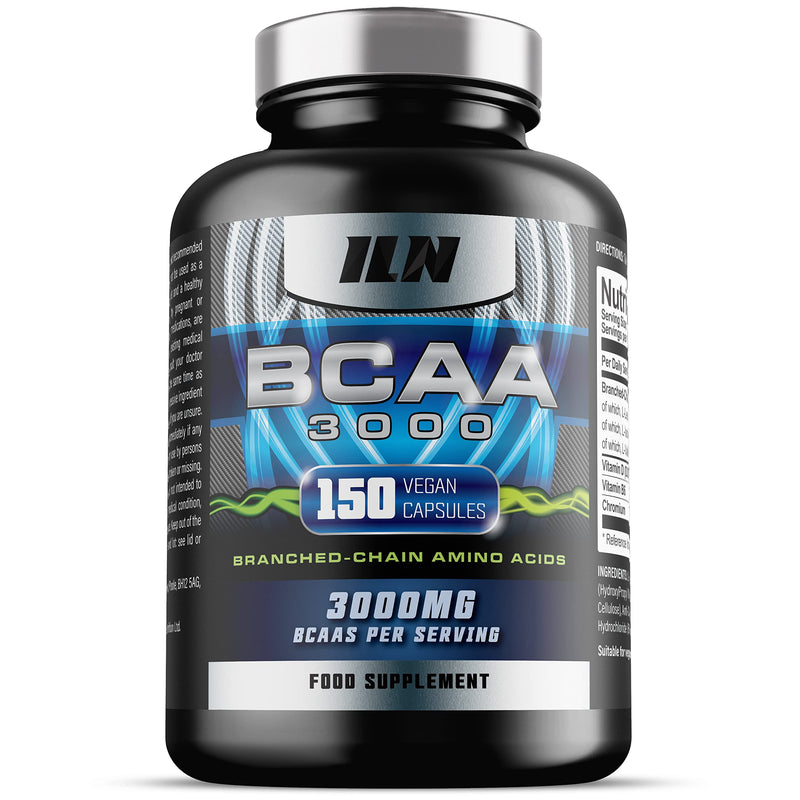 BCAA 3000mg - 2:1:1 BCAA Capsules - BCAAs (150 Capsules) - 3000mg BCAAs per Serving - BCAA Amino Acids - 30 Servings - Suitable for Vegans & Vegetarians (150 Count (Pack of 1)) 150 Count (Pack of 1) - BeesActive Australia