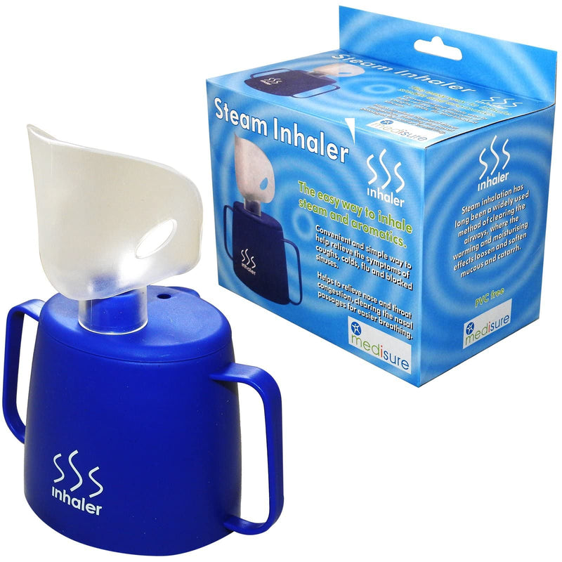 Medisure Healthcare Steam Inhaler Inhalation Cold Cough Flu Blocked Airways Cup x 1 - BeesActive Australia