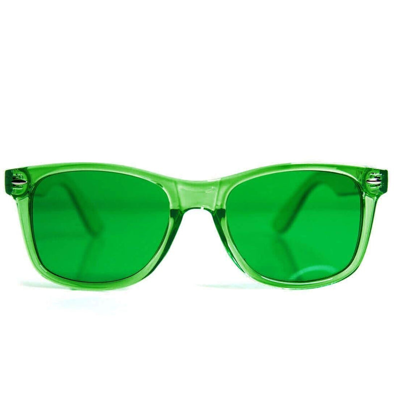 GloFX Color Therapy Glasses � Chakra Glasses Mood Glasses Relax Glasses Light Therapy Glasses Chromatherapy Glasses Chromotherapy Glasses Green - BeesActive Australia