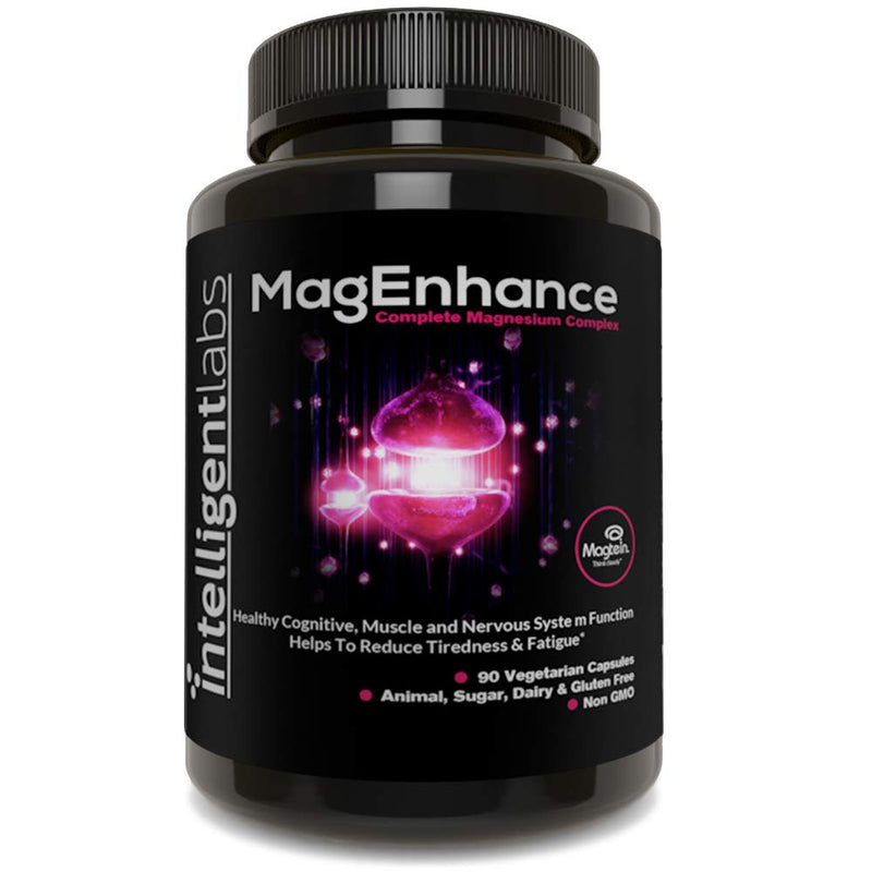 MagEnhance Magnesium Supplement by Intelligent Labs, Magnesium-L-Threonate Complex with Magnesium Glycinate and Taurate, 90 Capsules - BeesActive Australia