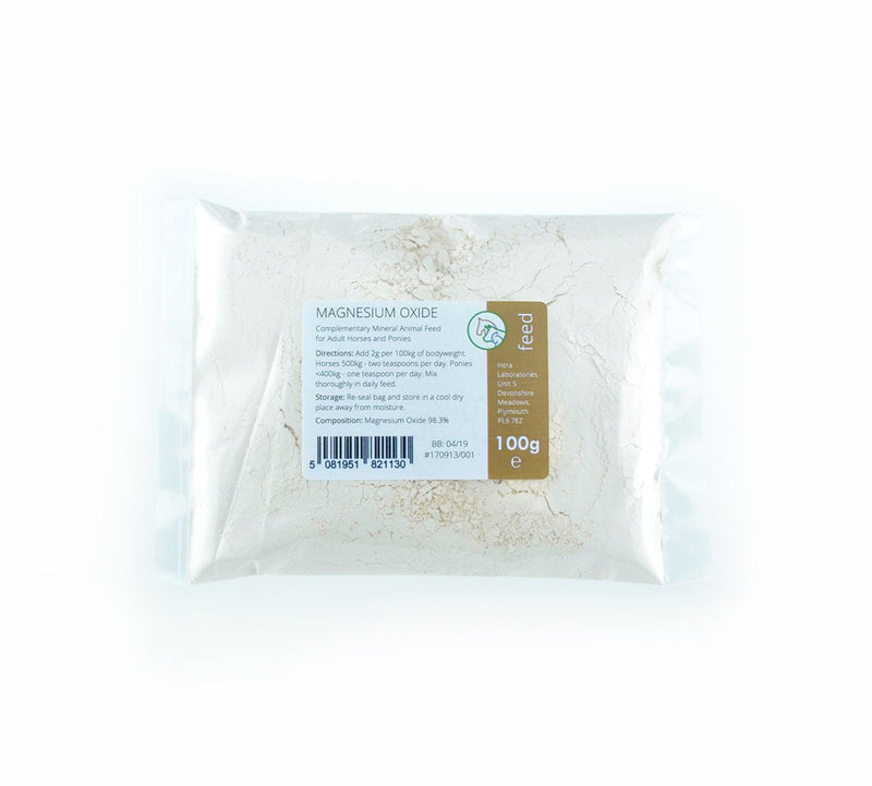 Intralabs Magnesium Oxide Complementary Animal Feed Supplement 100g - 98.3% Pure 100 g (Pack of 1)