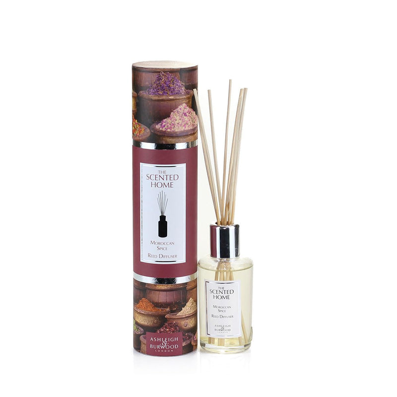 Ashleigh & Burwood Scented Home 150ml Reed Diffuser Fragrance Set - Moroccan Spice - Warm Honey & Nutmeg Scent - For The Home - Recyclable - Includes Reed Diffuser Sticks and Fragrance - Refillable - BeesActive Australia