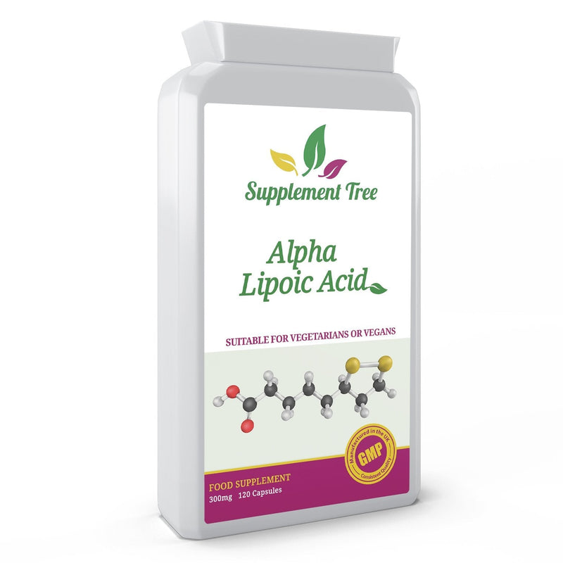 Alpha Lipoic Acid 300mg 120 Capsules - Easy to take Daily ALA Supplement - UK Manufactured GMP Guaranteed Quality - BeesActive Australia