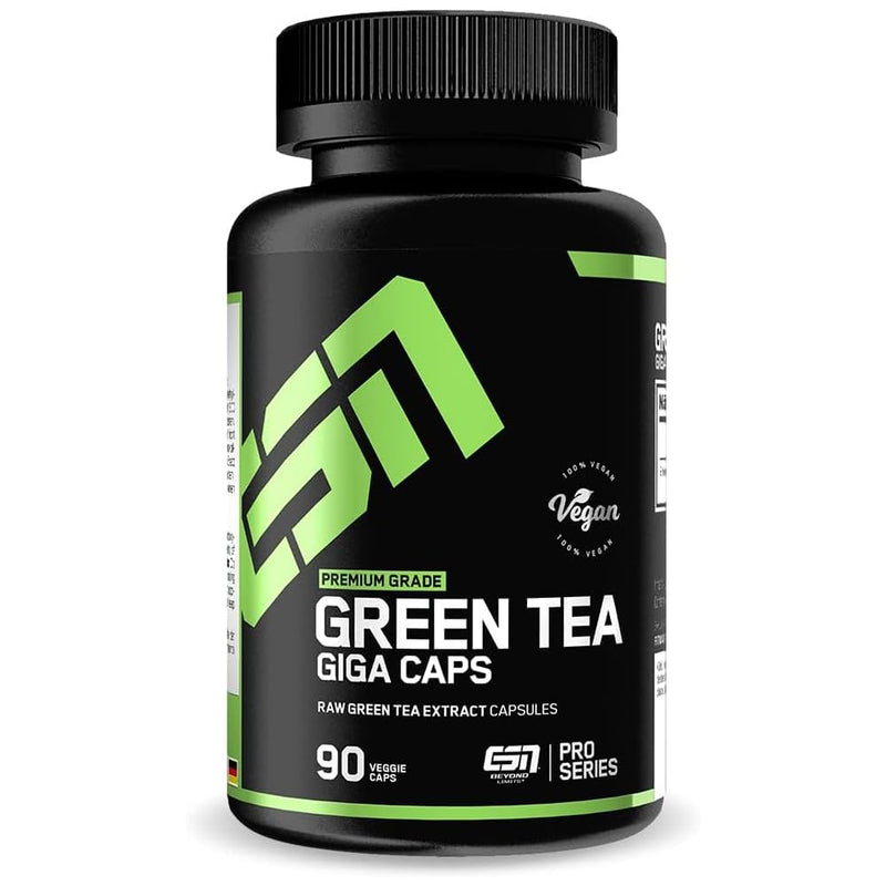 ESN Green Tea Giga Caps - When consuming Green Tea in Connection with Exercise, enzymes are Activated - 90 Capsules - BeesActive Australia