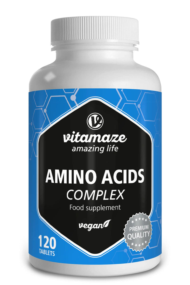 Essencial Amino Acids 10.000mg - All 5 EAA (Lysine, Phenylalanine, Threonine, Methionine, Tryptophan) and 3 BCAA (Leucine, Valine, Isoleucine) - Full Formula to Build and Repair Muscle - 120 Tablets - BeesActive Australia