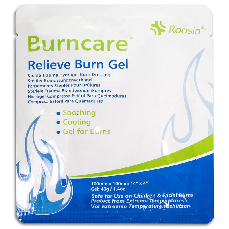 Burn Gel Dressing - 100mm x 100mm - Kitchen Scald/Sunburn Heat Cooling Plaster Pads - BeesActive Australia