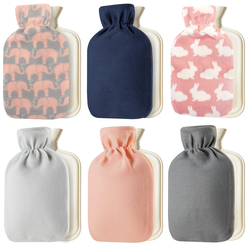 CityComfort Hot Water Bottle with Soft Fleece Cover - Natural rubber 2 litre - British Design - UK Safe Tested - BeesActive Australia
