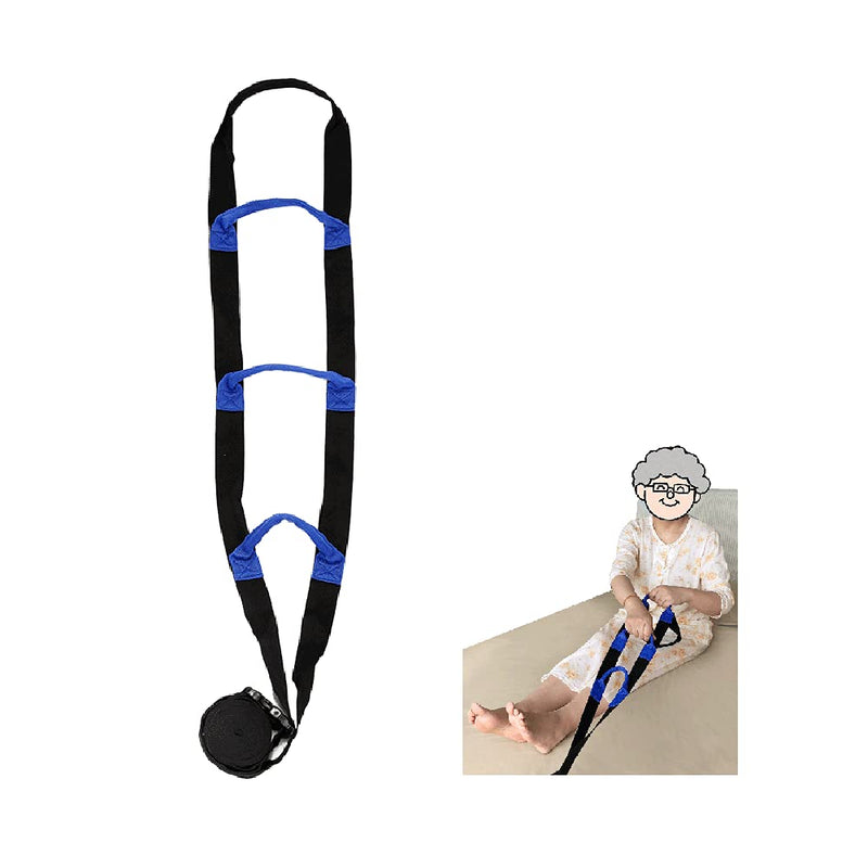 NEPPT Bed Ladder Assist - Pull Up Bed Rope Ladder Beds Rails Assist Strap for Elderly and Seniors Bedridden Patients Lifting Assistance with Handle Adjustable Sit Up Helper Safety Bedside Hand Grips Black - BeesActive Australia