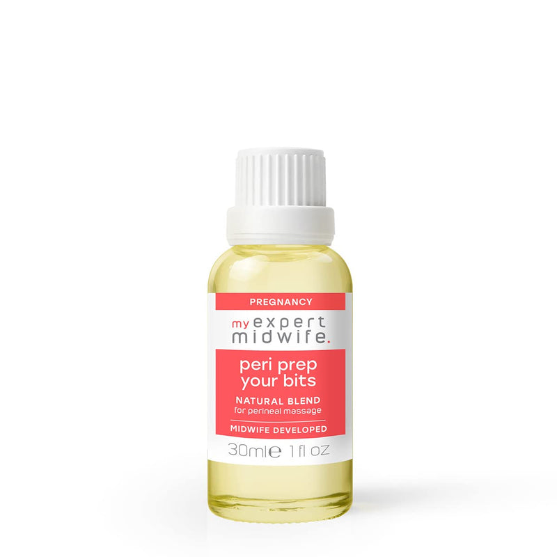 My Expert Midwife Peri Prep Your Bits, Perineal Massage Oil, Pregnancy/Labour Massage Oil for Perineal Massage Helping to Prevent Tears and Episiotomy - Postnatal Recovery - 30ml 30 ml (Pack of 1) - BeesActive Australia