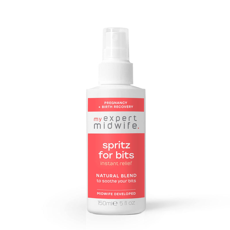 My Expert Midwife Spritz for Bits, Pregnancy & Postnatal Relief Perineal Spray for New Mums, Hospital Bag Maternity Essential, Natural Formula for Soothing Care After Giving Birth – 150ml 150 ml (Pack of 1) - BeesActive Australia