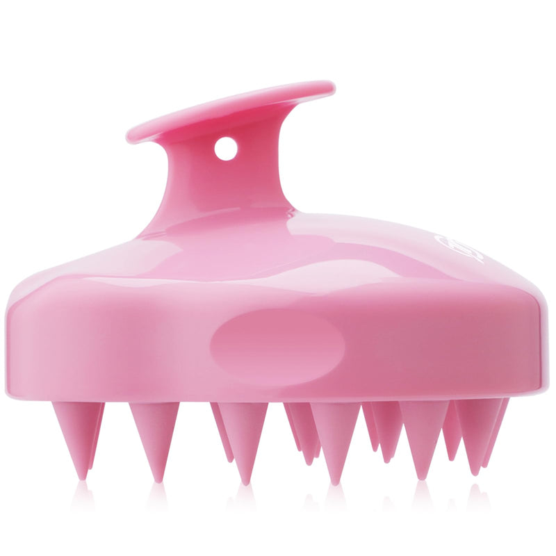 FREATECH Scalp Massager Shampoo Brush with Soft & Flexible Silicone Bristles for Hair Care and Head Relaxation, Ergonomic Scalp Scrubber/Exfoliator for Dandruff Removal and Hair Growth, Pink - BeesActive Australia