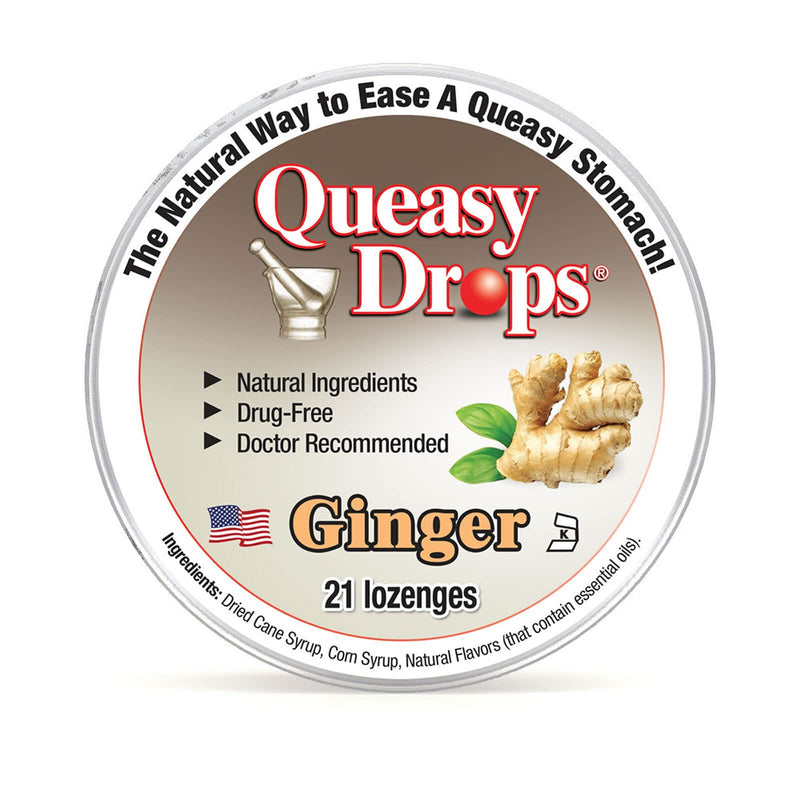 Three Lollies Ginger Queasy Pop Drops - Natural Morning Sickness, Travel Sickness and Chemo Nausea Remedy - BeesActive Australia