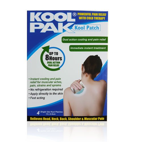 Koolpak Adhesive Dual Action Cold Therapy Kool Patches - Pack of 4 4 Count (Pack f 1) - BeesActive Australia