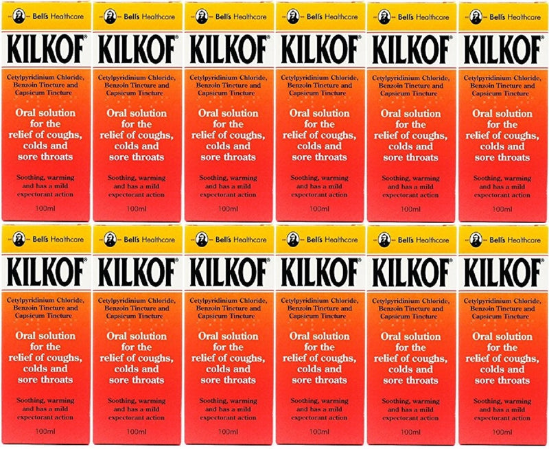 Bells Kilkof Oral Solution for Relief of Coughs, Colds and Sore Throats 100ml - Pack of 12 - BeesActive Australia