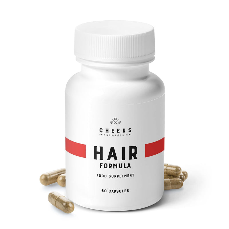CHEERS - Hair Formula, 60 Capsules, Hair Skin and Nails Vitamins for Adults, Vegan Hair Vitamins, Hair Supplement with Phosphatidic Acid - BeesActive Australia