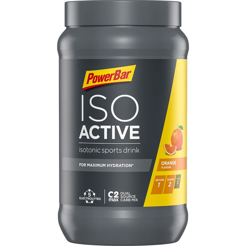 Powerbar Isoactive Orange 600 g - Isotonic Sports Drink - 5 Electrolytes + C2MAX 600 g (Pack of 1) - BeesActive Australia