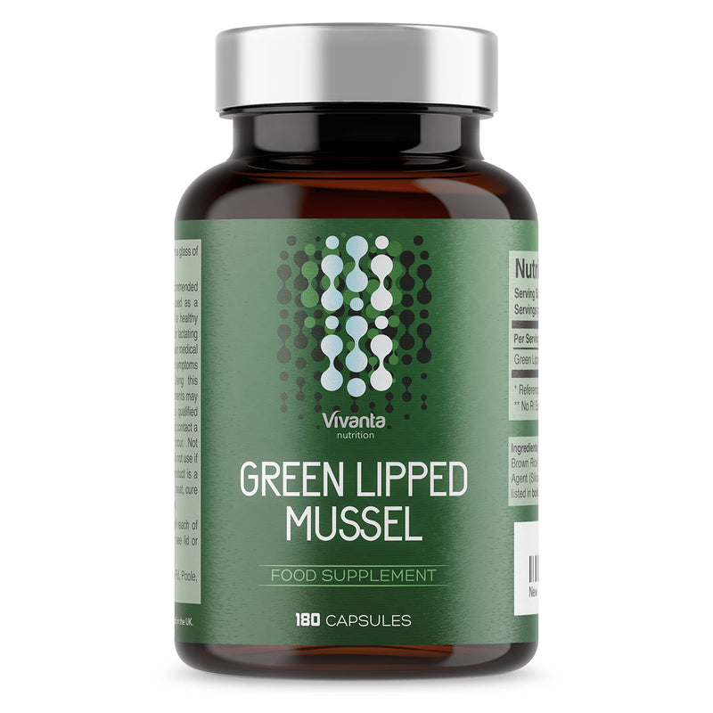 Green Lipped Mussel Capsules - 500mg x 180 Capsules - Green lipped Mussel for Humans (180 Capsules) - BeesActive Australia